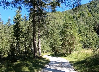 Radweg zwischen Ehrwald und Grainau